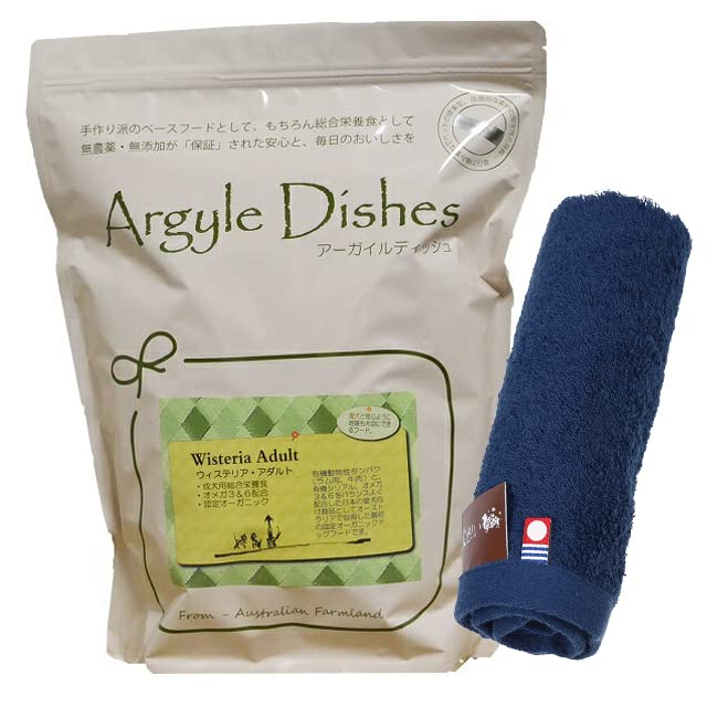 

Argyle Dish Wisteria Взрослый 2 кг [Включает оригинальное полотенце для рук Имабари, безопасное для собак] [Цвет полотенца - темно-синий]
