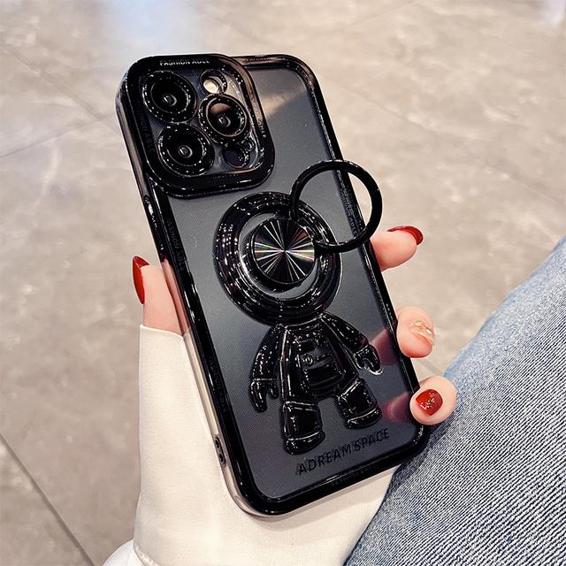 

Чехол-держатель Electroplateastronaut для Iphone 14 13 12 11 Pro Max Xs Xr X 14 7 8 Plus, роскошный мягкий защитный чехол For iPhone 13Pro Max
