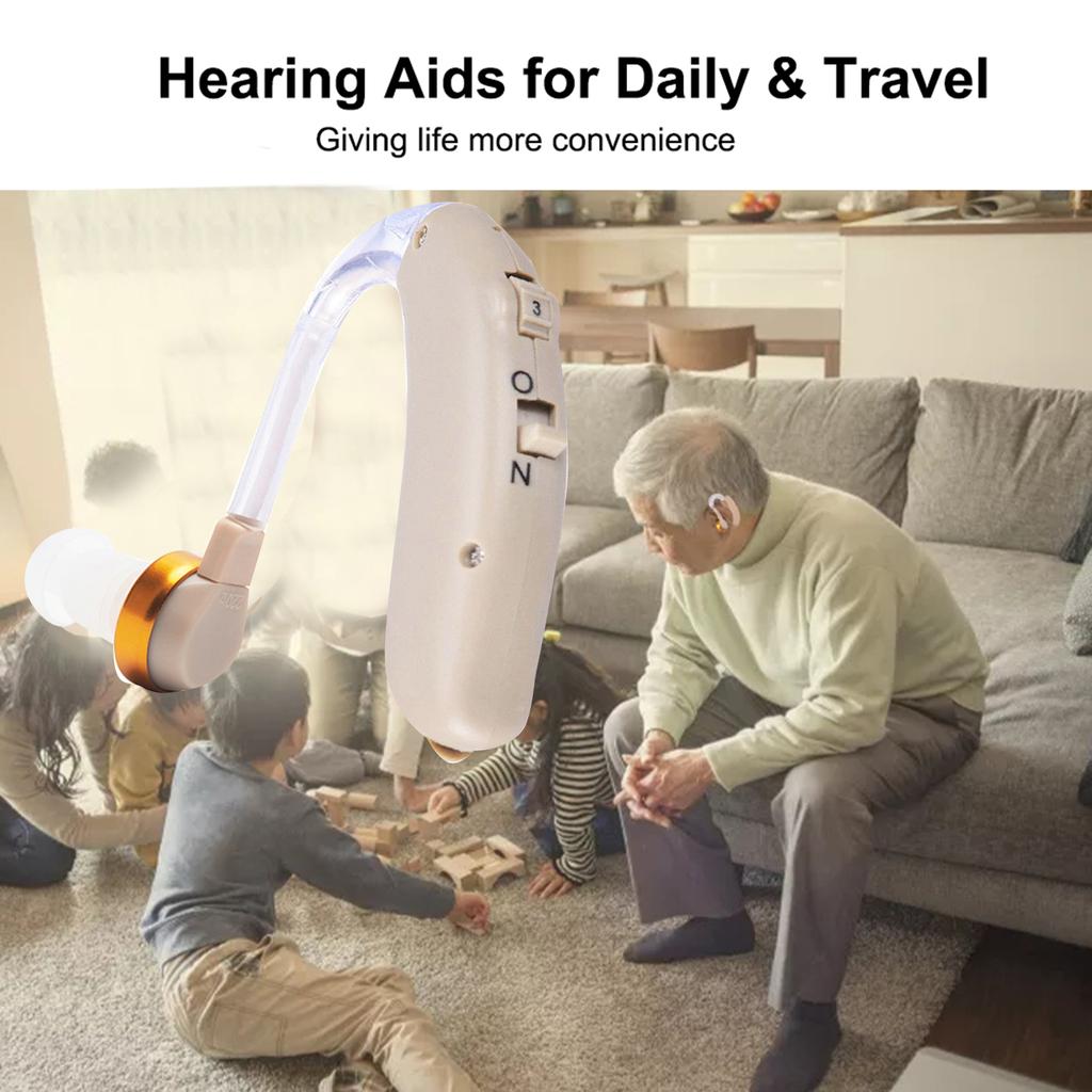 F-138D Hearing Aids Sound Amplifier Battery Powered In Ear Hearing Enhancement Device Sound