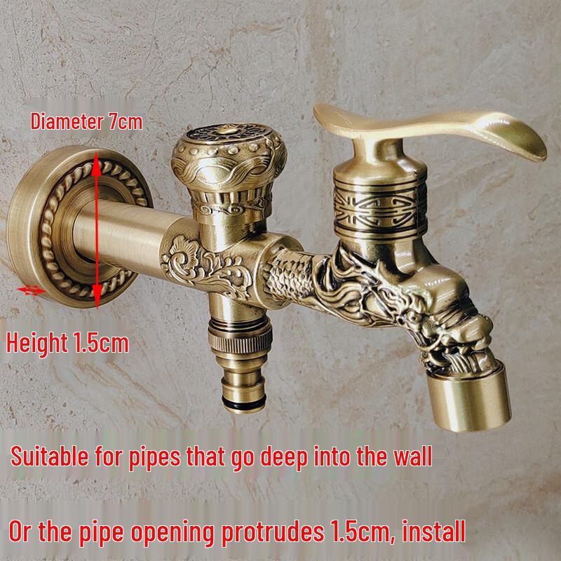 Двухпоточный удлиненный смеситель TLXT из цельной меди