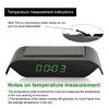 Vehicle Time & Temperature Display Noctilucence Solar Powered Dashboard Clock