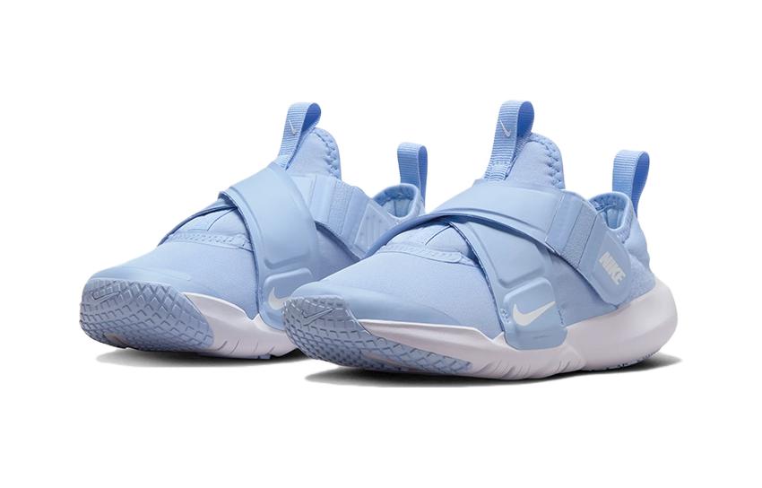 Nike Flex Advance Abrasion Resistant Low top Kids' Running Shoes Blue White Children Aged 3 7 Years Old CZ0186-404