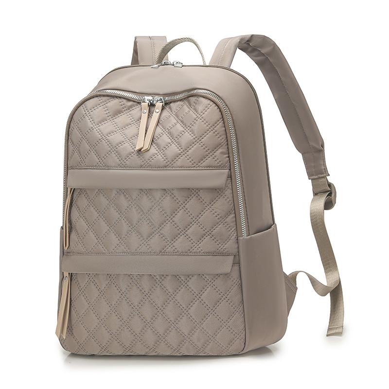 

Women s Backpack Solid Color Quilted Lightweight Travel Backpack хакі
