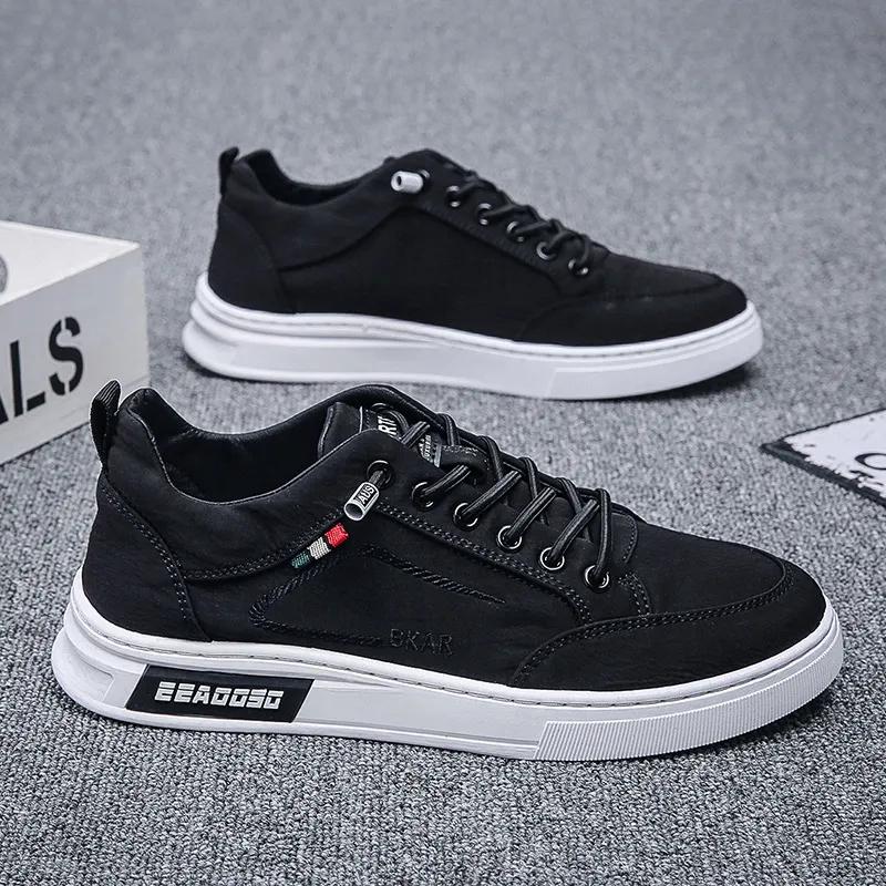 Men's Casual Sneakers Lace Up Trendy Original Casual Brand Flat Shoes for Men Summer Comfortable Canvas Shoe Tenis Masculino