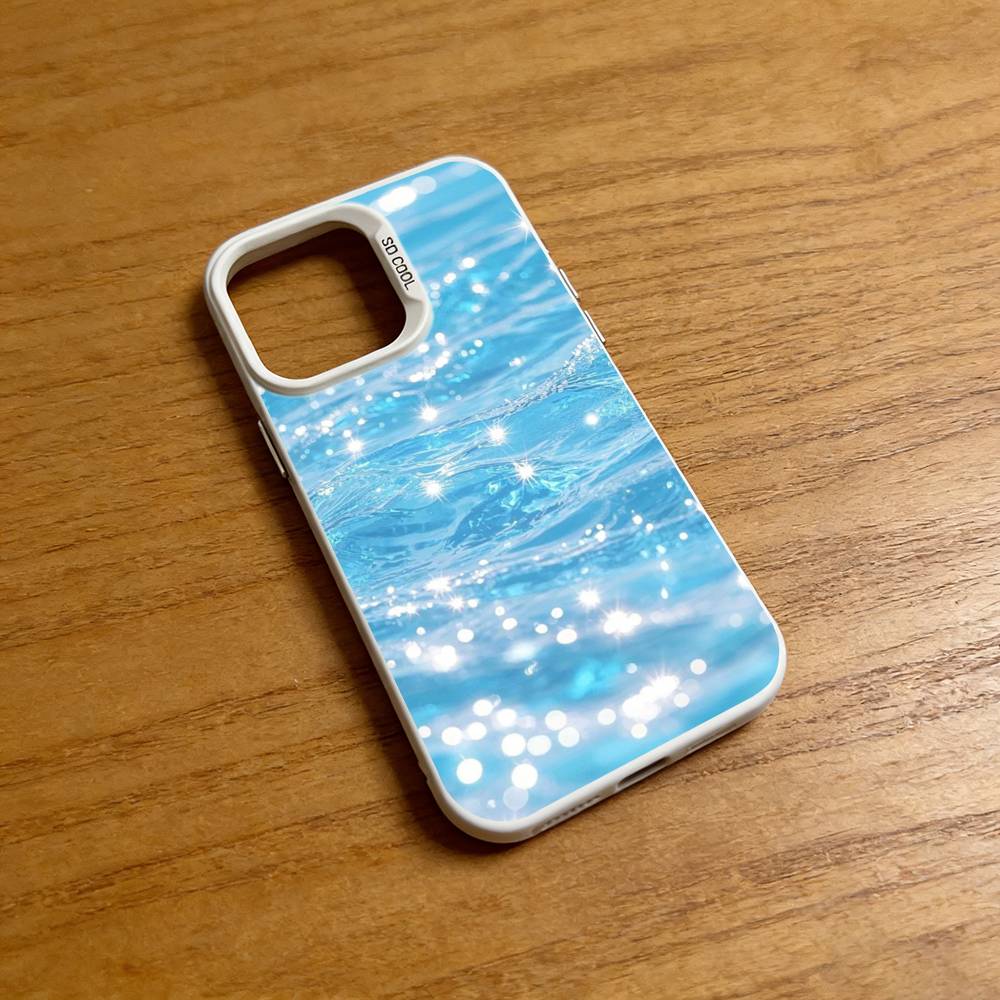 Dreamy Pastel Water Waves Phone Case for iPhone 17 16 Pro Plus X XS Max Air Mini 15 14 Soft Shockproof Cover