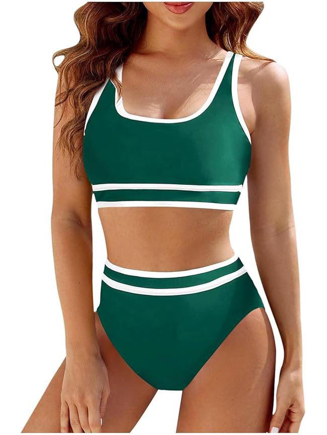 2025 Euro-American Chic Backless Solid Color Sexy Bikini