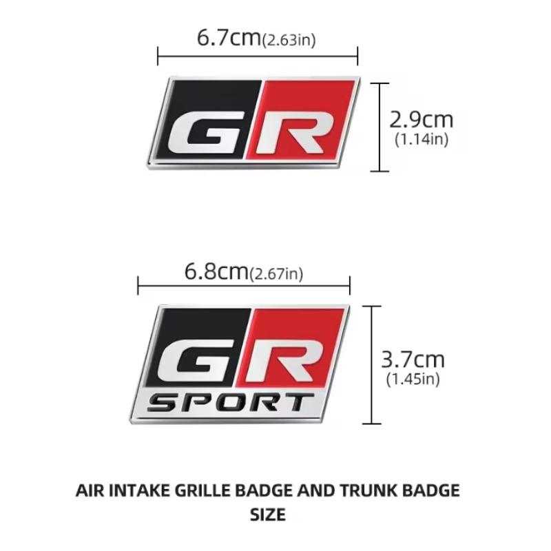 1PC Car Front Hood Grille Emblem Badge Auto Side Fender Decal Sticker for HV YARiS RZ RC RS Prius Alphard Avensis Prius Verso Crown Yaris