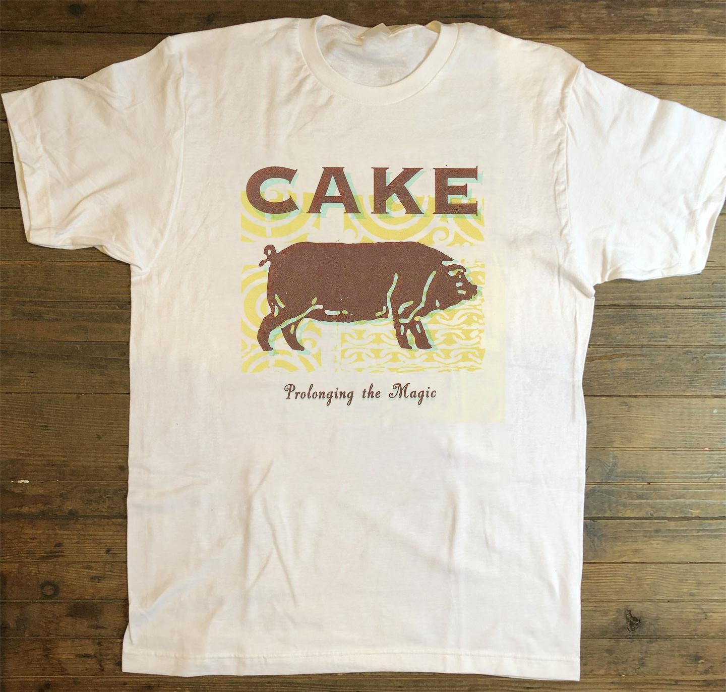 CAKE Band Prolonging The Magic Album Cotton White All Size T Shirt XXXL