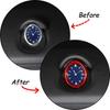 Red Carbon Fiber Dashboard clock Dial Circle Trim For Maserati Ghibli 2014-2024