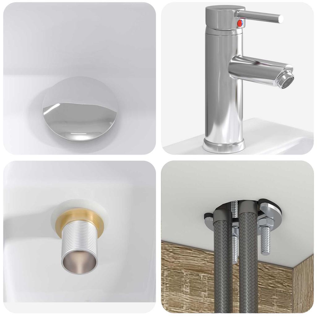 Bathroom Cabinet Set 5 Pcs Sonoma Oak 50 X 14.5 X 70 Cm