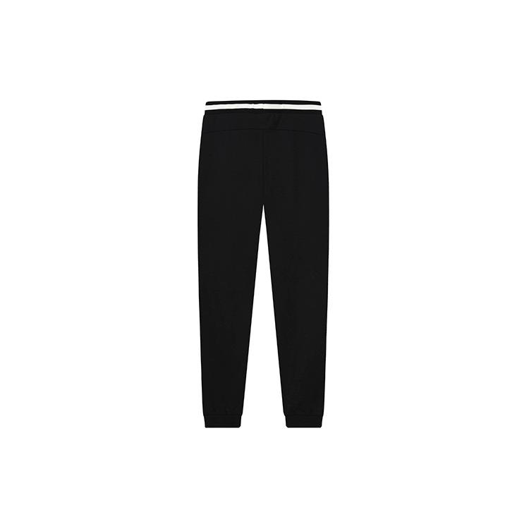 New FILA Knitted Sweatpants Women's Jet Black F11W229609FBK