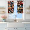 2pcs Art Eye Printed Curtain for Home Decor - Rod Pocket Window Treatment for Bedroom, Office, Kitchen, Living Room, and Study