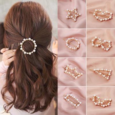 Accessories Hair Styling  Headwear Barrettes Women Pearls Hairpins Hair Clips Hairgrip