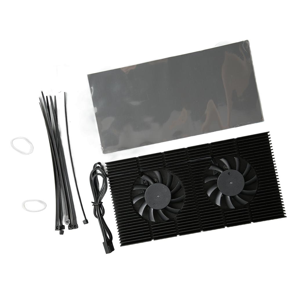 GPU Backplate Radiator Aluminum Alloy Fast Heat Sink 4 Pin Backplane Memory Cooler for RTX3090 3080 3070