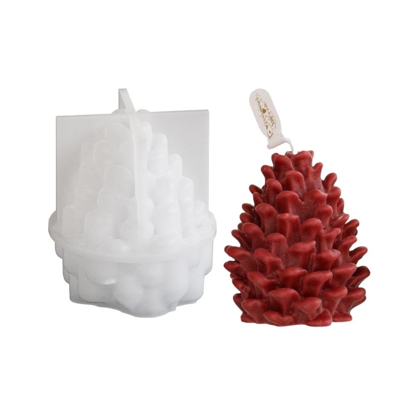 

Easy to Clean Silicone Mold for Candle Making 3D Pinecone Shape Ornament Perfect Present for Crafting Enthusiasts 1