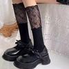 Lolita Stockings Woman Solid Color Lace Cute Lolita Thigh High Thick Warm Stockings Autumn/Winter White Long Leg Socks for Women