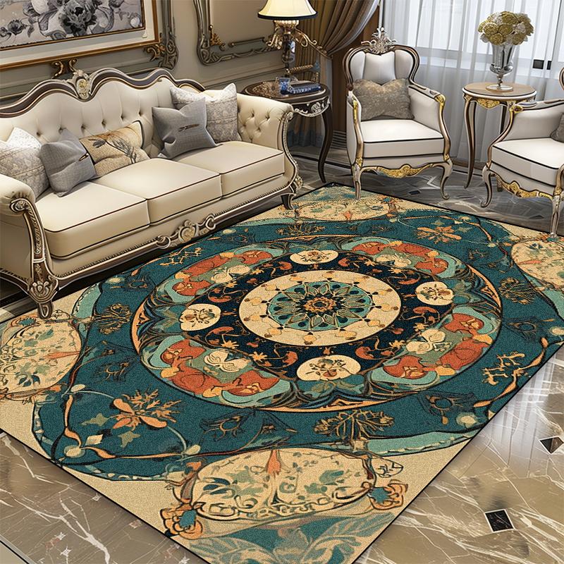 Vintage Persian High-end Luxury Carpet Coffee Table Mat Sofa Side Living Room Bedroom Ornaments Rug 200x300cm Non-slip Mats