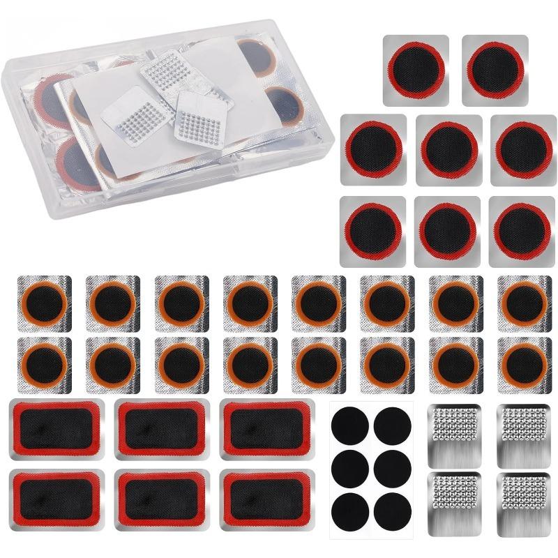 Tire Patches Bicycle Tire Puncture Repair Kit for Motorcycle Automobile Bike Inner Tire Cycling Repair Tool Bike Tire Repair Kit