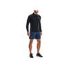 Under Armour 1/2 Zip Running Sports T-Shirt Men Tops Black 1361474-001