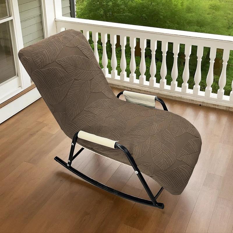 Elastische Jacquard-Fleece-Sesselbezüge Einzelne Schaukelstuhl-Überwürfe Schmutzabweisende Schutzbezüge für Wohnzimmer, Balkon, Schlafzimmer