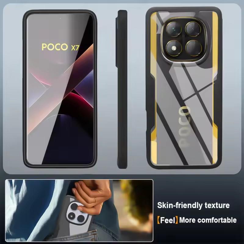360 Full Cover Bumper Case For Poco X7 X6 Pro X5 X4 GT X3 NFC Funda For Poco F7 F6 F5 F3 M5 M6 Pro Screen Protection Phone Cover