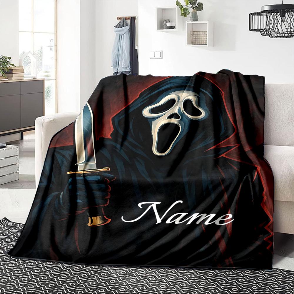 Custom Name Five Nights Freddy's Party Blanket for Couch & Bed, Plush Cozy Fuzzy Blanket Super Soft & Warm Blankets for Fall and Winter. 0908137