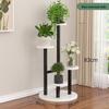 Lionxun Multi-Layer Steel-Wood Floor Plant Stand