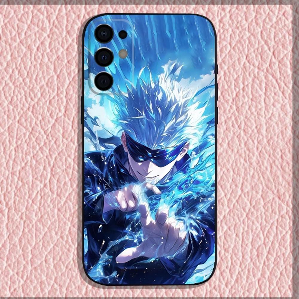 

J-Jujutsu K-Kaisen G-Gojo Anime Phone Case For Samsung S24,S21,S22,S23,S30,Ultra,S20,Plus,Fe,Lite,Note,10,9,5G Black Soft Shell Samsung S235G