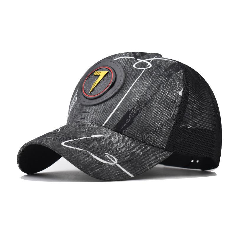 Personality 7 Letter New Design Retro Mesh Baseball Cap For Men Women Autumn Summer Snapback Hat High Top Network Sun Hat Gorras