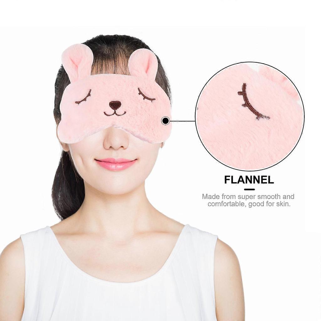 USB Electric Eye Mask for Sleeping 2Pcs Pink Steam Eye Pad Eyeshade