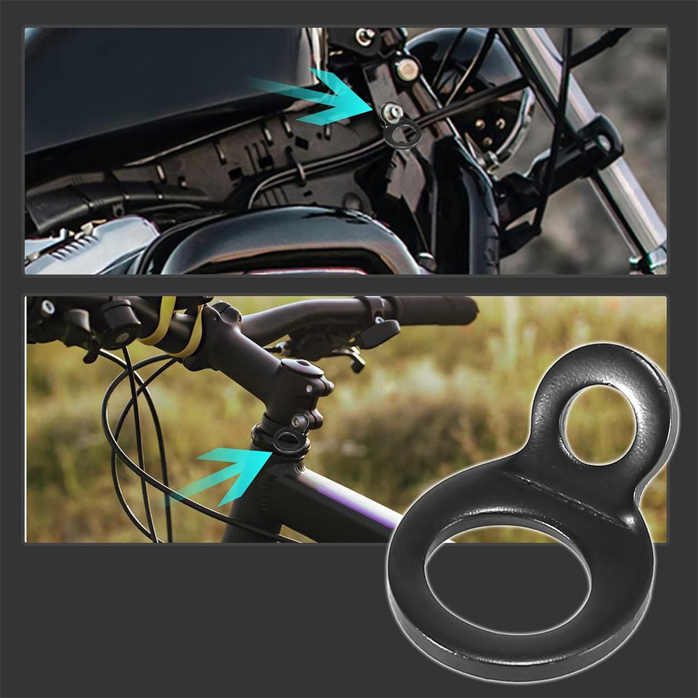10Pcs Tie Down Anchors Tie Down Strap Rings For Motorcycle ATV Dirt Bike