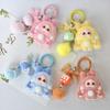 Three-Dimensional Flocking Three-Year-Old Cartoon Cute Grain Key Chain Bag Pendant
