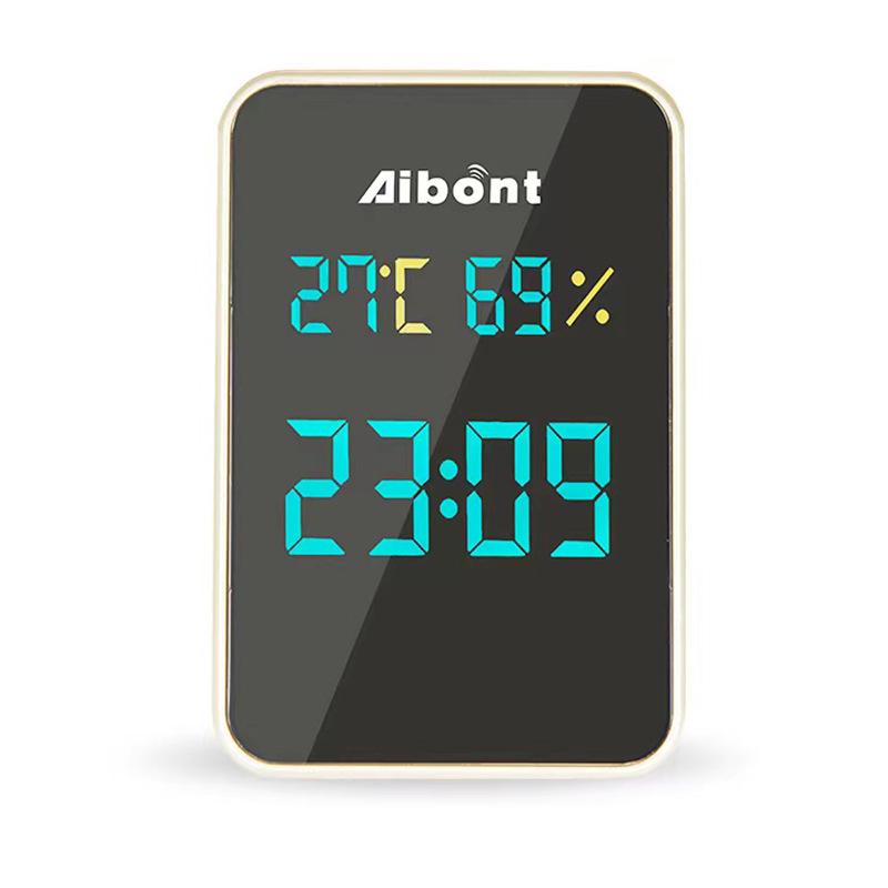 

Self-Powered Wireless Doorbell with Clock, Hygrometer, Temperature & Humidity Display for Elderly and Visual Alerts.