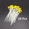 20pcs Elastic Stress Relief Toy Interest Bean Sprouts Stretch Simulation Yellow Bean Sprouts Decompression Props Kitchen Decor