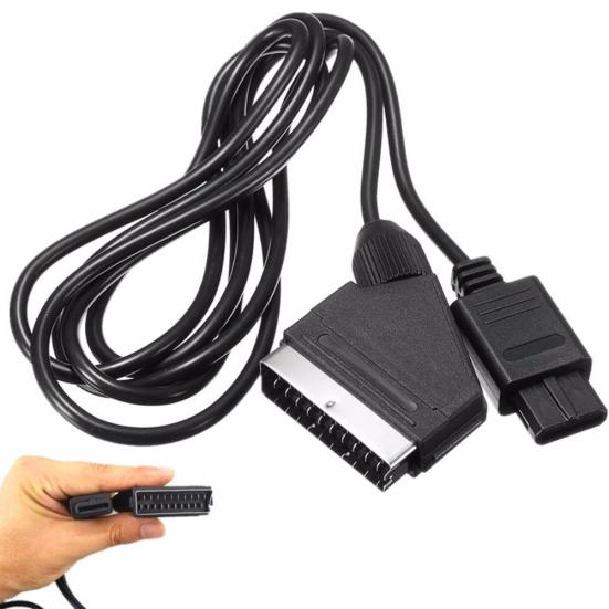 RGB Video AV Lead Gaming 1.8m Cable Cord for Nintendo N64 NGC SNES