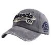 Unisex Casual Baseball Cap Fall Winter Distressed Denim Style Wide Brim Adjustable Fit Acrylic Fabric