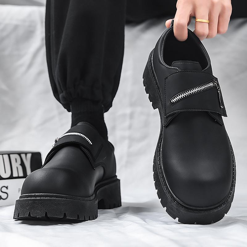 Fashion CYYTL Casual Mens Shoes Leather Loafers Office Work Boots Platform Outdoor Walking Fashion Sport Luxury Designer Sneakers Summer