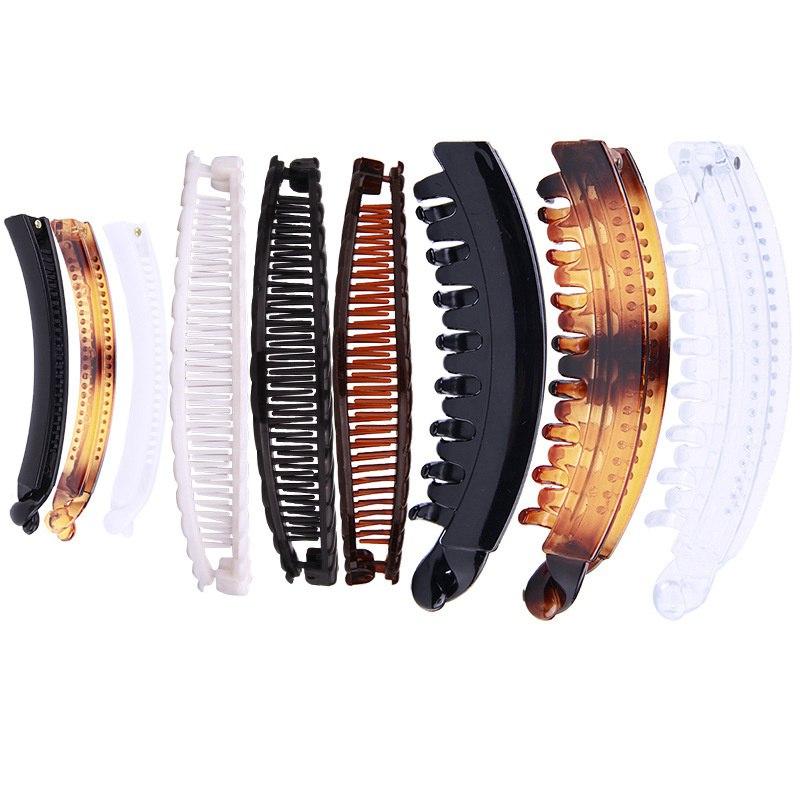 Hot Banana Clip Hair Comb Hair Band Fashion Set Fish Clip Hair Comb Lazy European and American Banana Hair Clip