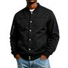 Men's Baseball Jacket Zip-Up Long Sleeve Casual Fall Winter Outerwear