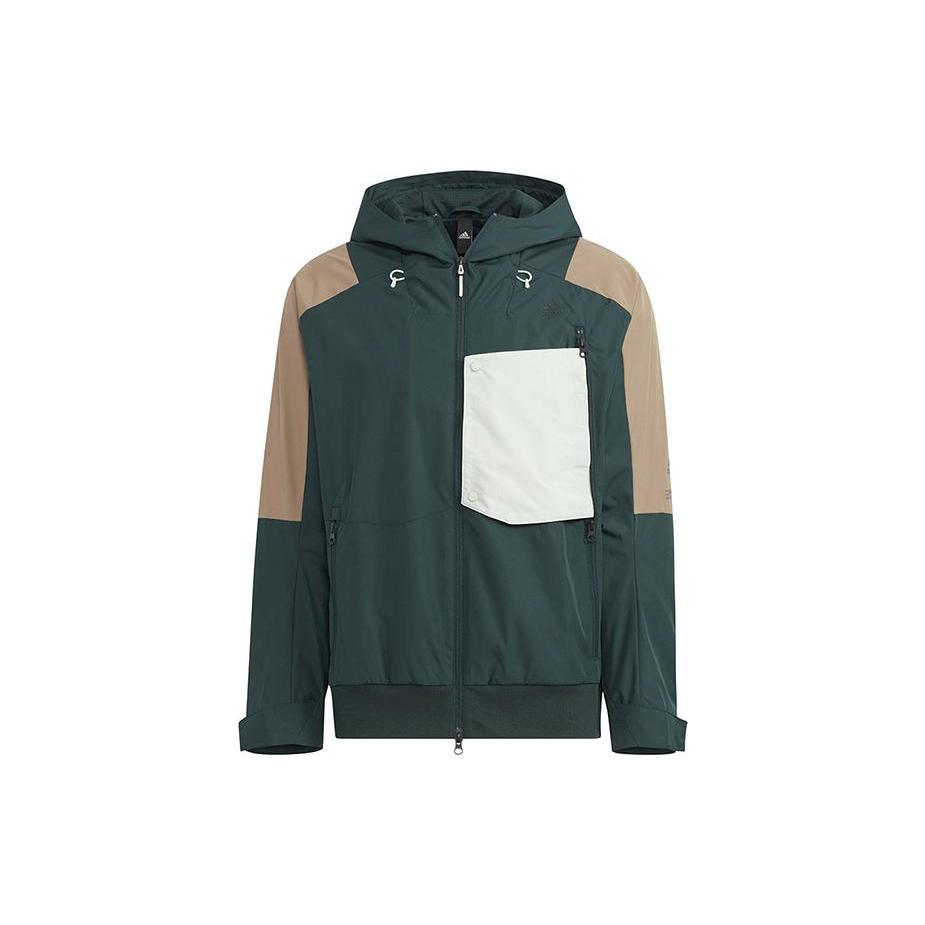 Adidas Jackets Men's Green Hooded Moderate Other HN9040