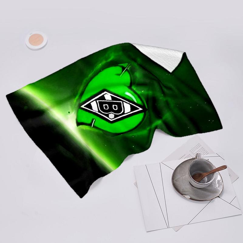 Beweis Strandtuch mit Borussia Mönchengladbach Logo Muster - weich, saugfähig, schnelltrocknend, maschinenwaschbar - perfekt zum Schwimmen, Camping, Baden