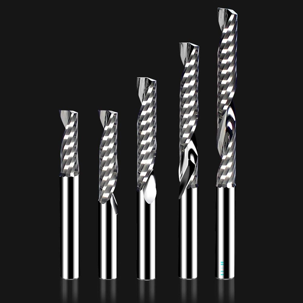 Tungsten Carbide Milling Cutter Single Flute CNC Router Bits New Woodworking Tool