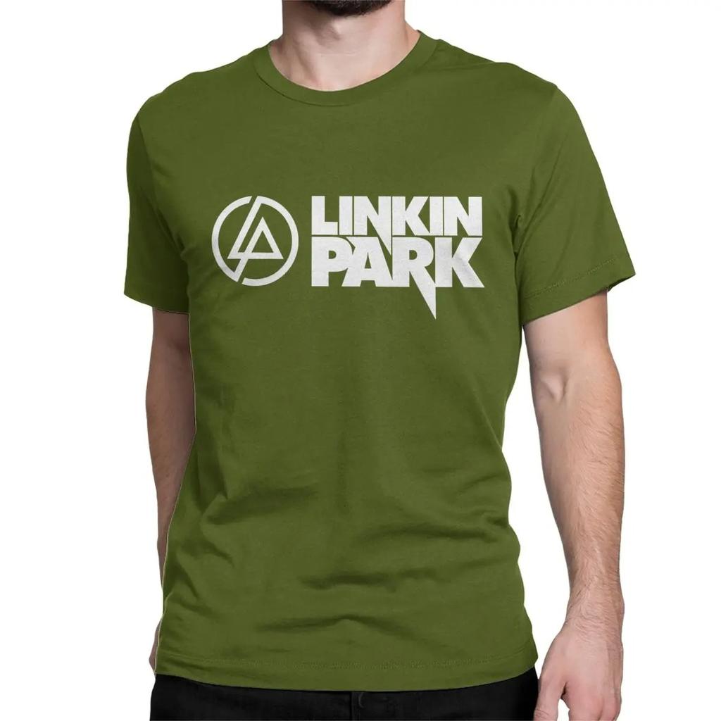 Linkinpark Rock T-Shirts for Men Women Nu-Metal Novelty Pure Cotton Tees Round Neck Short Sleeve T Shirts Gift Idea Tops