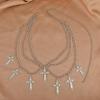 European & American Multi-Layer Alloy Pendant Waist Chain
