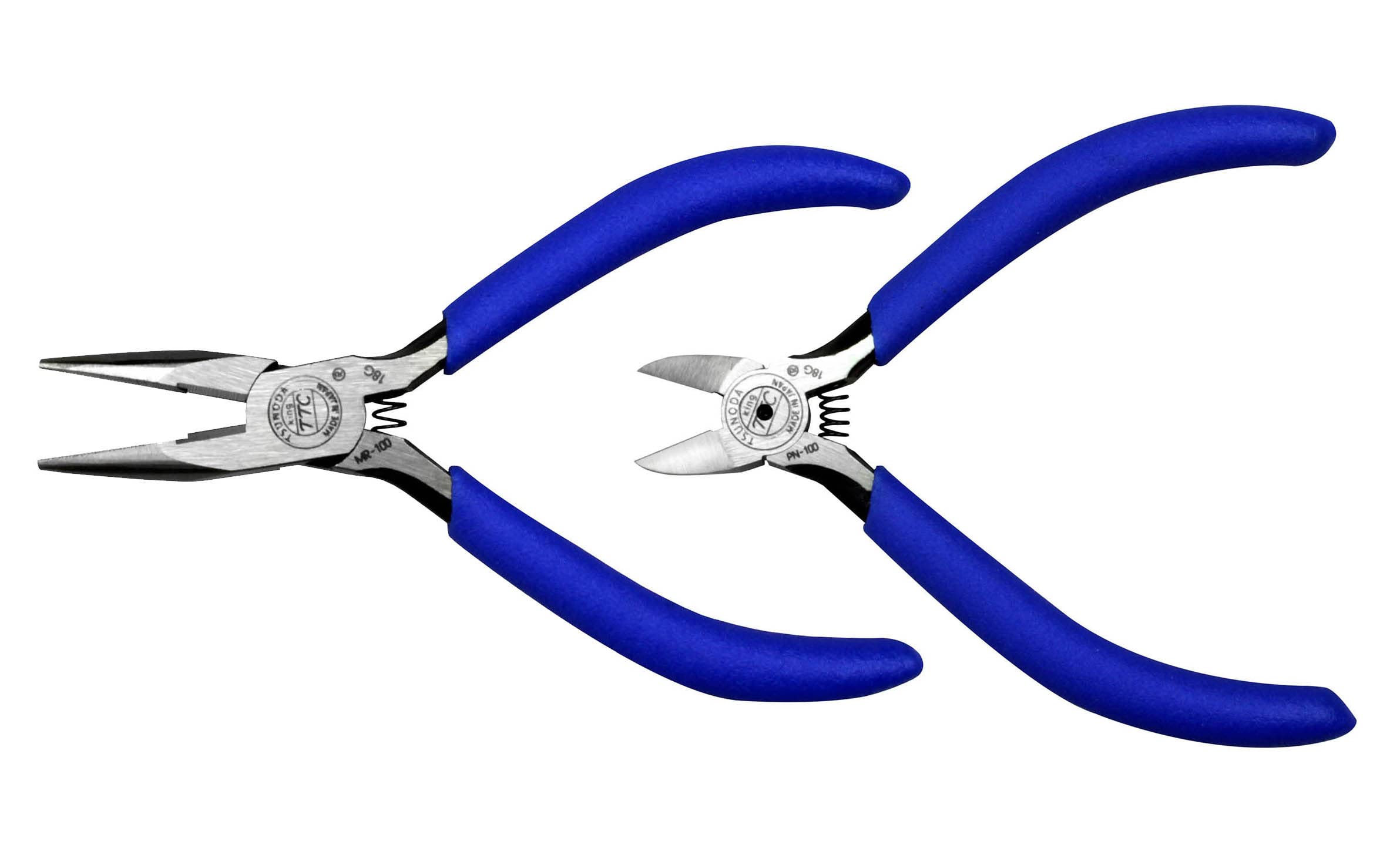 

Tsunoda King TTC Radio and Plastic Nippers Set 100mm (2-Piece Set) MRN-100