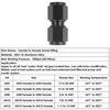 AN4/AN6/AN8/AN10/AN12 Female Swivel Coupler Union Fitting Adapter Aluminum 1-2pc