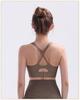 Women's Open-Back Yoga Sports Bra - Shockproof, Cross-Strap Design, Summer Fitness Tank Top