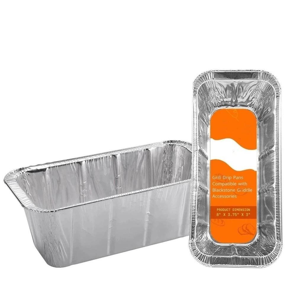 

30/50Pcs Heavy Duty Grease Tray Liner Aluminum Drip Pans Grill Grease Tray Rear Grease Cup 30pcs серебряный