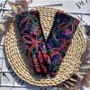 Touch Screen Warm Gloves Embroidered Women Mittens Ethnic Style Outdoor Cycling Gloves