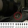 24Pcs Car Engine Undertray Fixing Clips Screws for Mercedes-Benz E-Class C-Class W203 W204 W211 Under Cover Rivet Fasteners